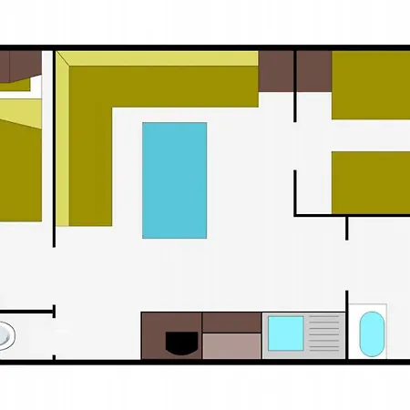Camping Mobil-home - 5 Pers. - Api-1-52-2684 *